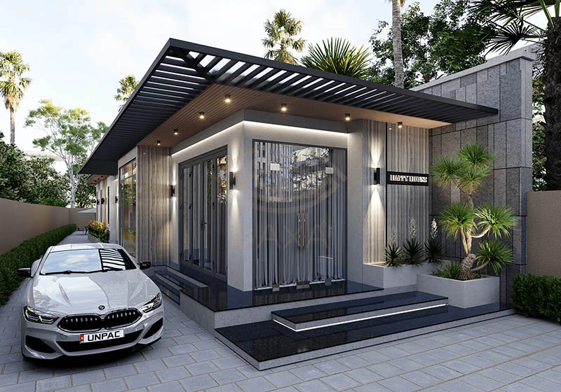 Tham khảo mẫu nhà cấp 4 hiện đại với 3 phòng đẹp