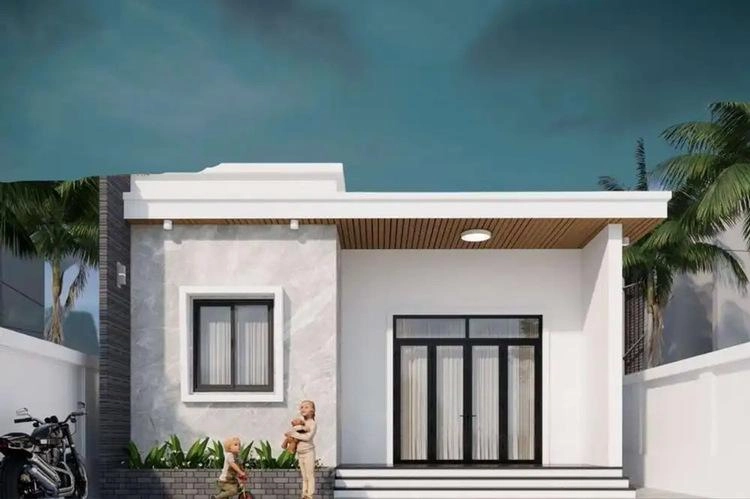 Chọn ngay mẫu nhà cấp 4 mái bằng đơn giản cho không gian ấm cúng