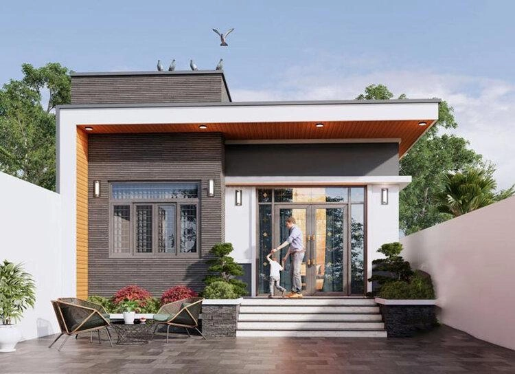 Tham khảo mẫu nhà cấp 4 bằng kính hiện đại độc đáo