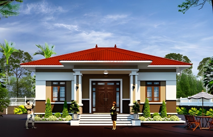 Khám phá mẫu nhà cấp 4 mái nhật 1 tầng nhỏ gọn tinh tế