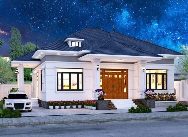 Xem ngay mẫu nhà cấp 4 mái nhật 100m2 thiết kế rộng rãi