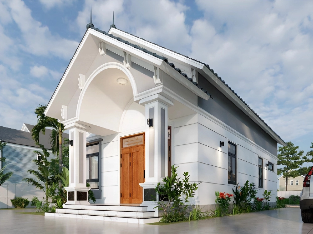 Tham khảo mẫu nhà cấp 4 mái thái 150m2