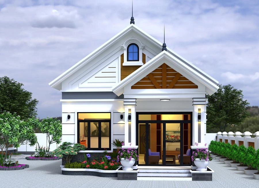 Khám phá đơn giản đơn giản mẫu nhà cấp 4 mái thái ở nông thôn