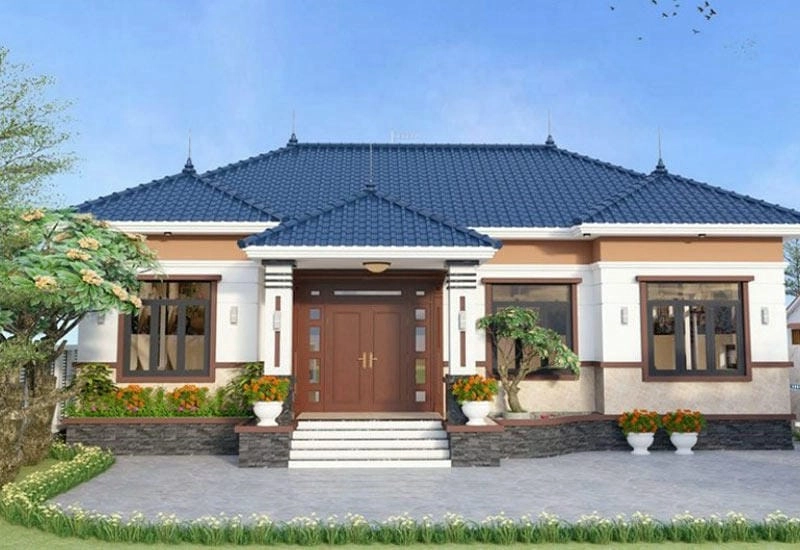 Tham khảo mẫu nhà cấp 4 mái thái 5x20