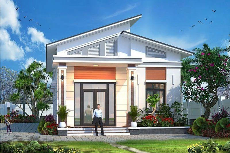 Chiêm ngưỡng mẫu nhà cấp 4 nông thôn 4 phòng ngủ hiện đại rộng rãi