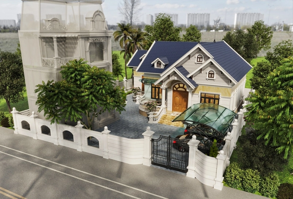 Tham khảo mẫu nhà cấp 4 2 tầng thiết kế sang trọng tiện nghi