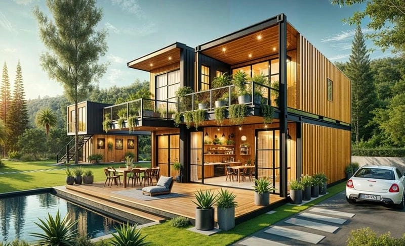 nhà công ten nơ ý tưởng độc lạ tiết kiệm