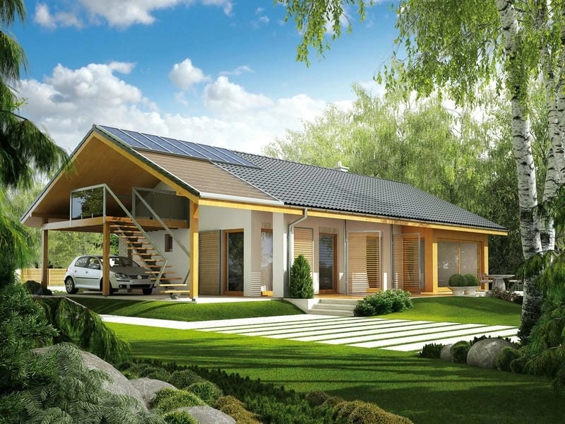 mẫu thiết kế nhà gỗ ý tưởng kiến trúc sang trọng