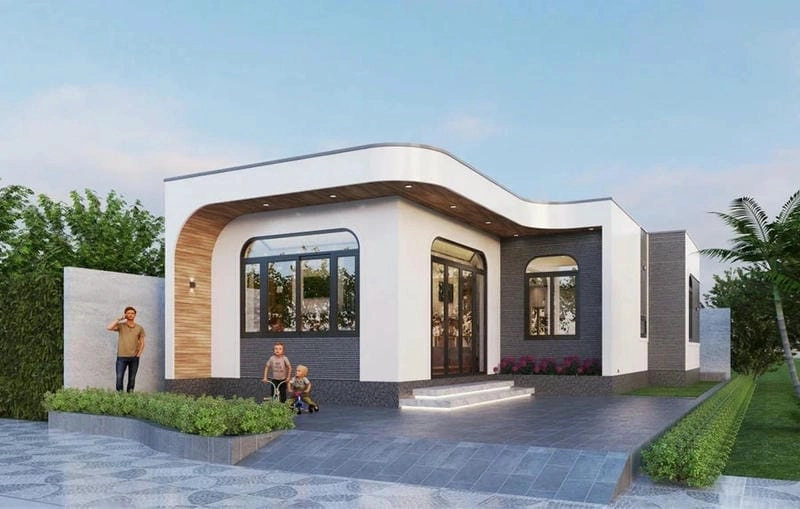 Tuyển chọn mẫu thiết kế nhà mái bằng 1 tầng tiện nghi