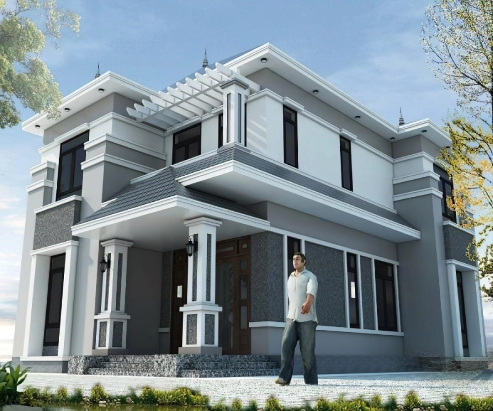 Ngắm mái nhật 2 tầng đẹp 2024 theo xu hướng mới