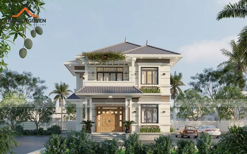 Khám phá bản vẽ mái nhật 2 tầng chi tiết ấn tượng