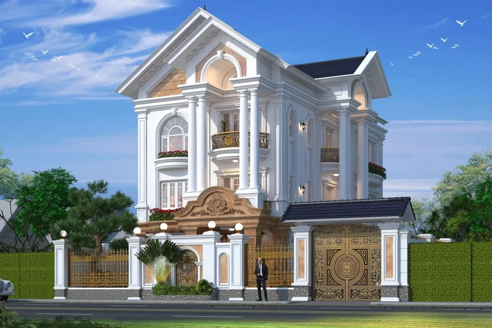 Tham khảo mẫu nhà chữ l mặt tiền 7m tiện nghi