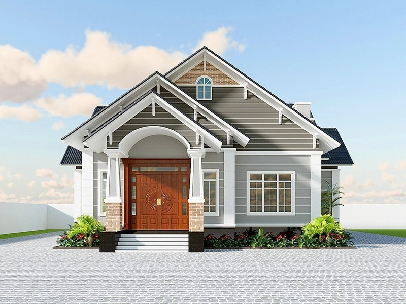 Xem ngay mẫu nhà cấp 4 mái thái 300 triệu