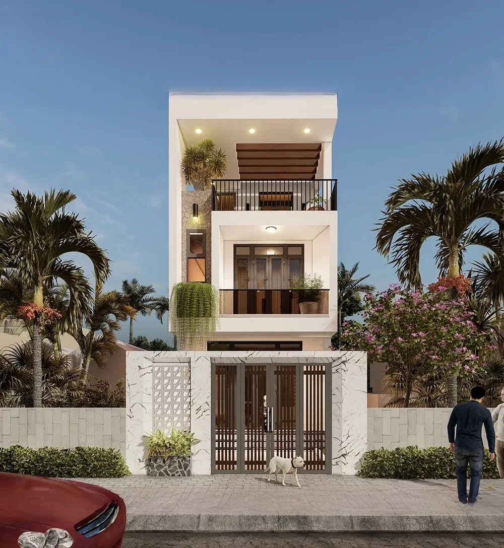 Khám phá mẫu nhà ống 2 tầng 1 tum đẹp thiết kế tối ưu