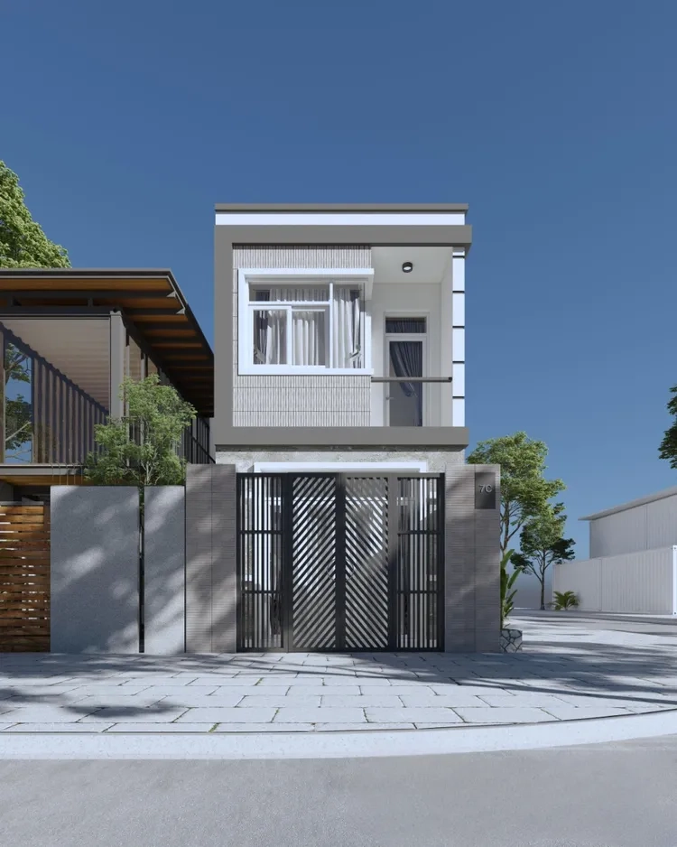 Ngắm 6x14m mẫu nhà ống 2 tầng 6x15m mái bằng