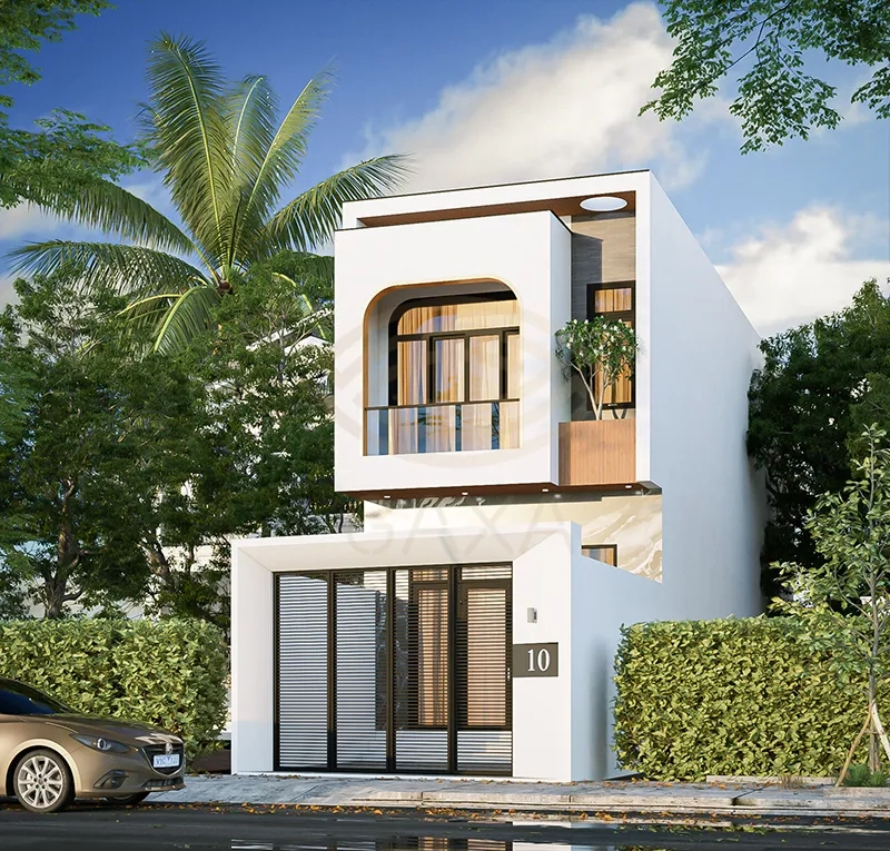 Tiết kiệm với 400 triệu mẫu nhà ống 2 tầng đẹp ở nông thôn nhà ống hiện đại