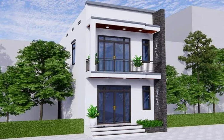 Xem ngay mẫu nhà ống 2 tầng tân cổ điển mái bằng cuốn hút