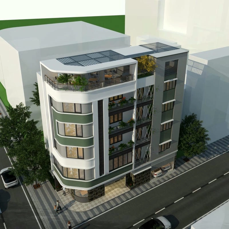 Mẫu nhà phố 5 tầng dành riêng cho gia chủ hiện đại