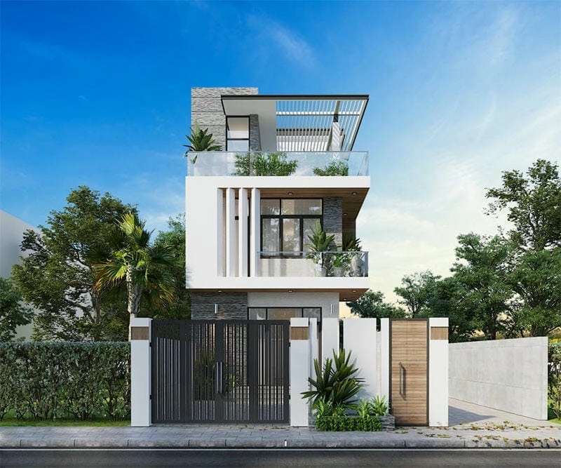 Chạm vào phong cách với nhà đẹp có sân thượng