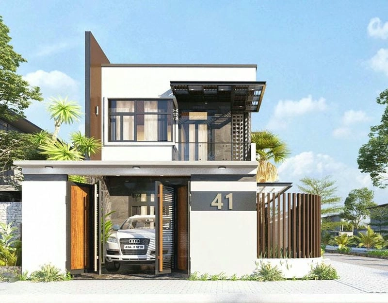 Ngắm phòng ngủ 5x15 mẫu nhà phố 2 tầng 5x15 tiện nghi