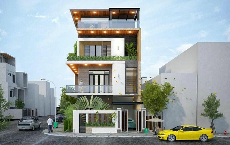 Tham khảo mẫu nhà phố mặt tiền đẹp 8x11m tiện nghi