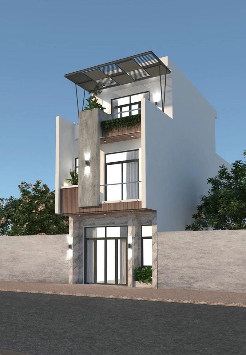 Tối ưu diện tích thiết kế nhà rộng 5m dài 7m