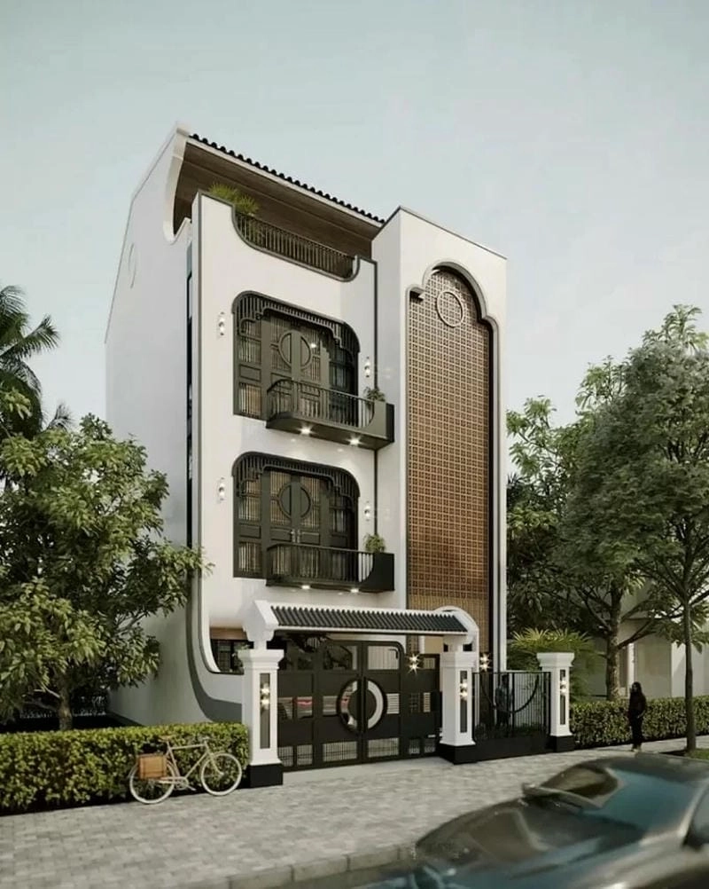 nhà phố phong cách indochine nổi bật giữa lòng thành phố