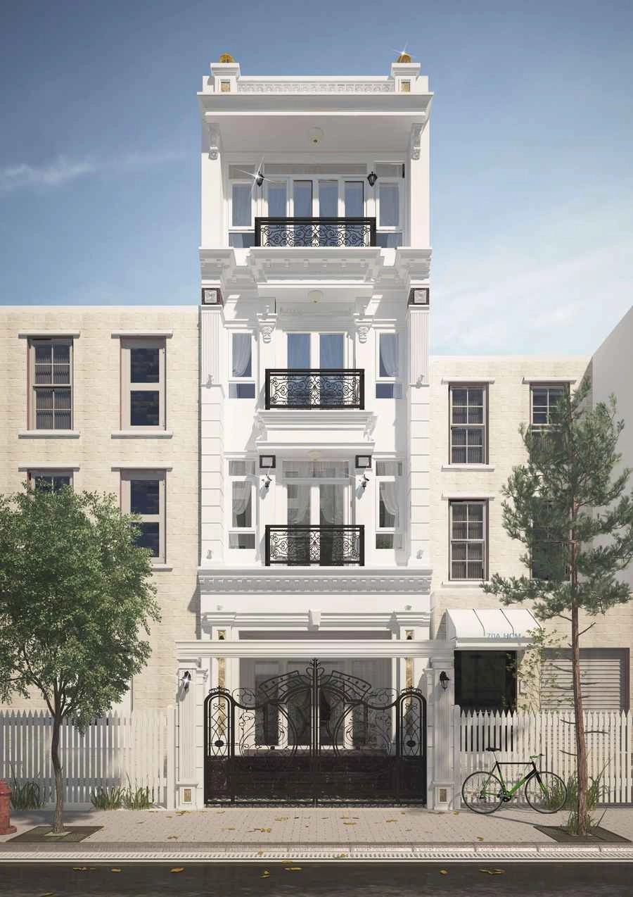 Tham khảo mẫu nhà phố 2 mặt tiền đẹp hiện đại