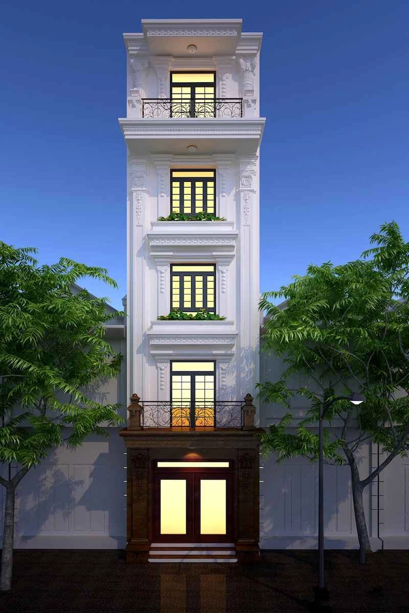 Tham khảo mẫu thiết kế nhà phố đẹp tiện nghi