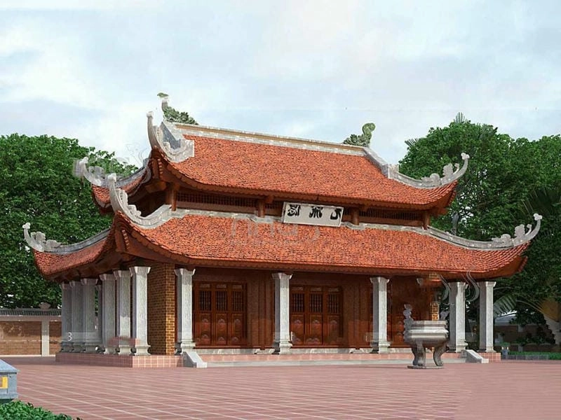 mẫu nhà thờ đẹp thiết kế gọn gàng trang trọng