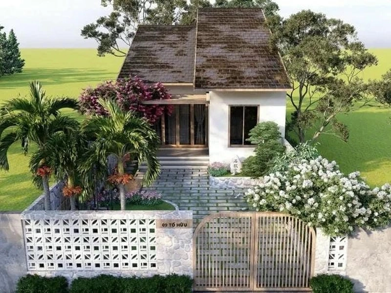 mẫu biệt thự nhà vườn giá rẻ thiết kế sang trọng hợp túi tiền