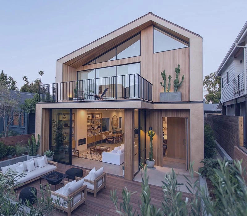 mẫu nhà gỗ nhỏ phù hợp không gian hẹp ấm áp