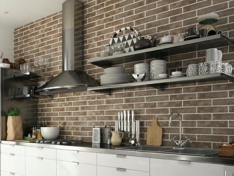mẫu gạch nhà bếp đẹp không gian bếp đầy cuốn hút
