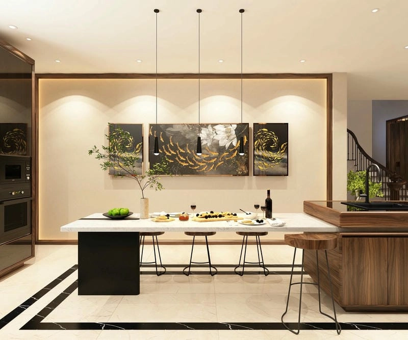 mẫu nhà bếp 50 triệu thiết kế tiết kiệm tối ưu