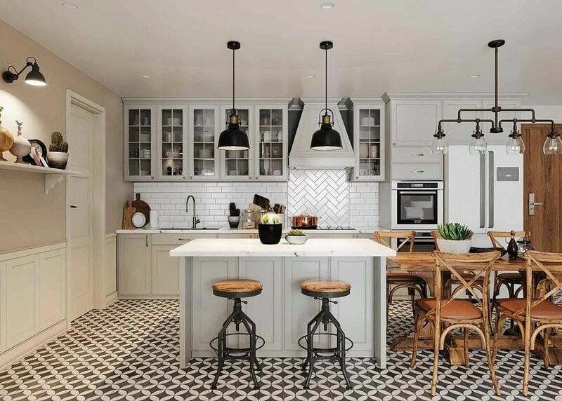 mẫu nhà bếp đẹp cho nhà ống giải pháp tiết kiệm diện tích