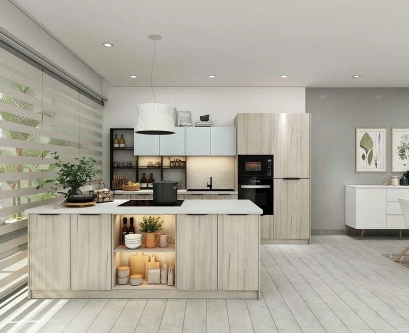 các mẫu thiết kế nhà bếp đẹp hiện đại lựa chọn sang trọng