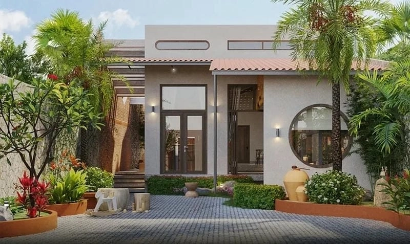 mẫu nhà mái nhật 4 phòng ngủ không gian sống tiện nghi đẹp mắt