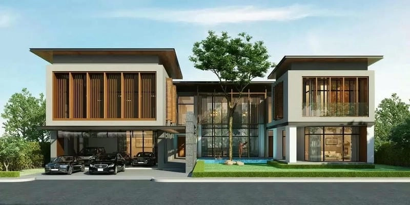 các mẫu nhà hiện đại 2 tầng bố trí hợp lý chuẩn xu hướng