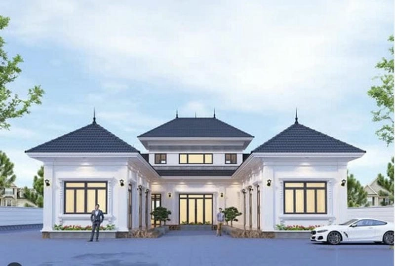 mẫu nhà chữ u 1 tầng lý tưởng cho gia đình nhỏ gọn