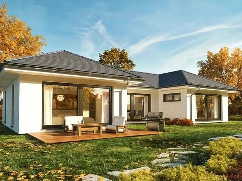 mẫu nhà chữ u đẹp thiết kế nổi bật đậm phong cách riêng