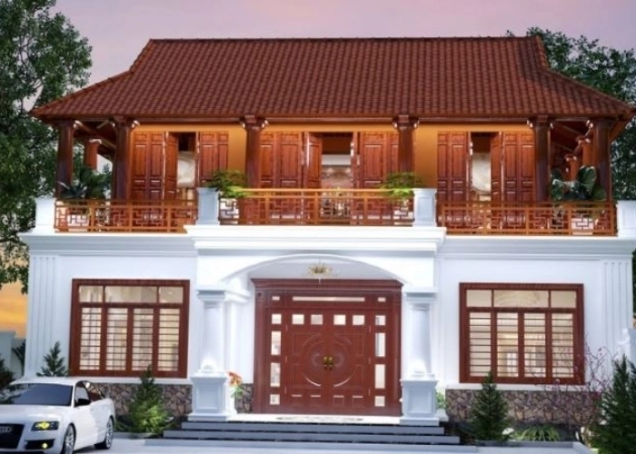 mẫu nhà gỗ 3 gian trên tầng 2 ý tưởng độc đáo mới lạ