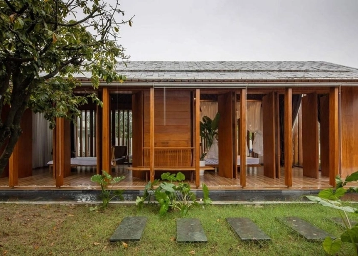 mẫu nhà gỗ cấp 4 đẹp không gian nhỏ xinh tiện nghi