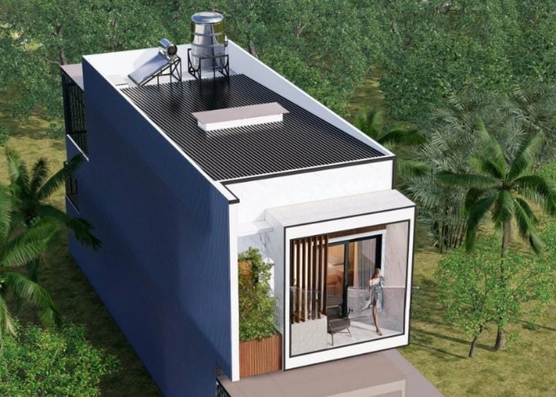 nhà cấp 4 mái tôn giả ngói phong cách cổ điển nhẹ nhàng