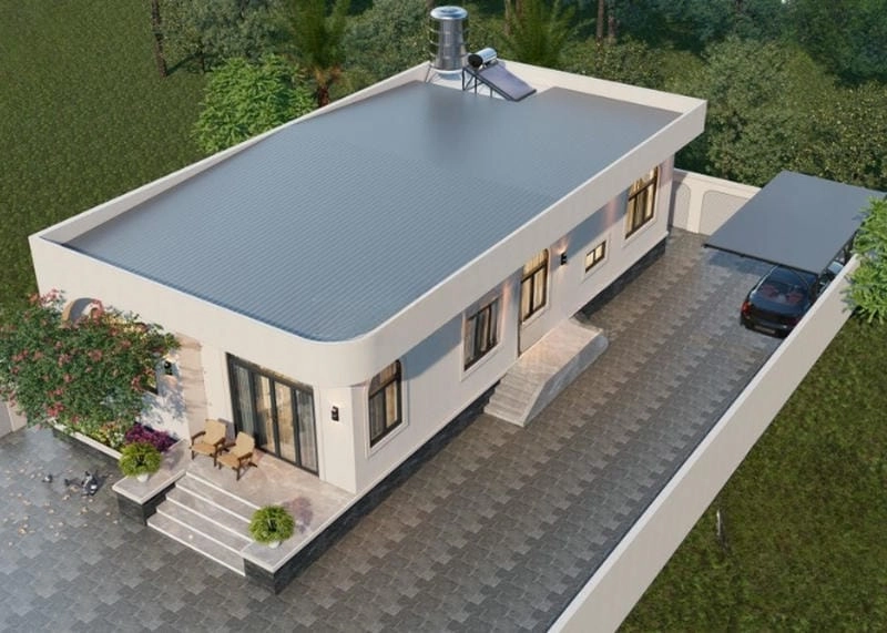 các mẫu nhà mái tôn đẹp đơn giản hiện đại hợp xu hướng