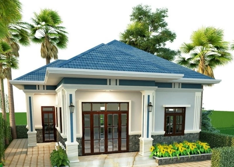 mẫu nhà ống mái tôn kiểu dáng hiện đại tối ưu