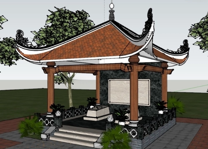 mẫu nhà mồ miền tây đẹp đậm nét văn hóa vùng miền