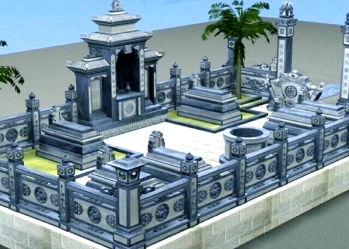 mẫu nhà mồ đá đẹp bền vững sang trọng và bề thế