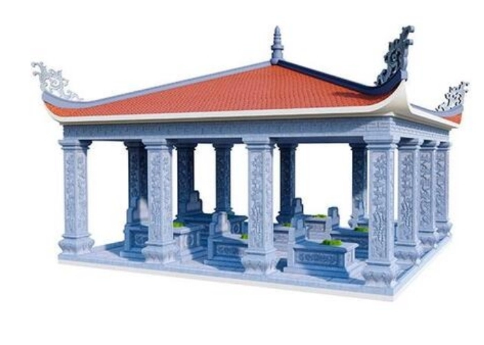 mẫu nhà mồ bằng đá chắc chắn trường tồn theo thời gian