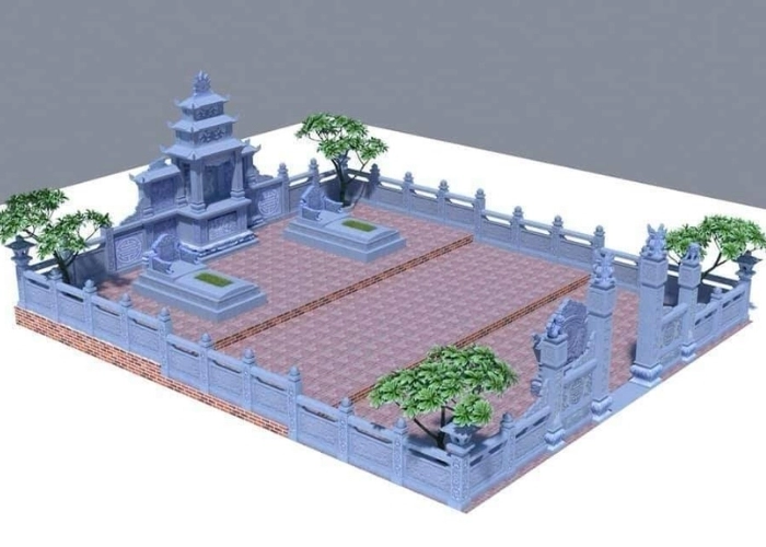 mẫu nhà mồ miền nam đậm đà bản sắc vùng miền