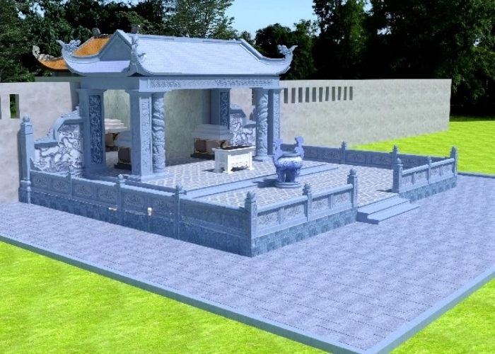 mẫu nhà mồ bằng sắt bền chắc tiết kiệm chi phí